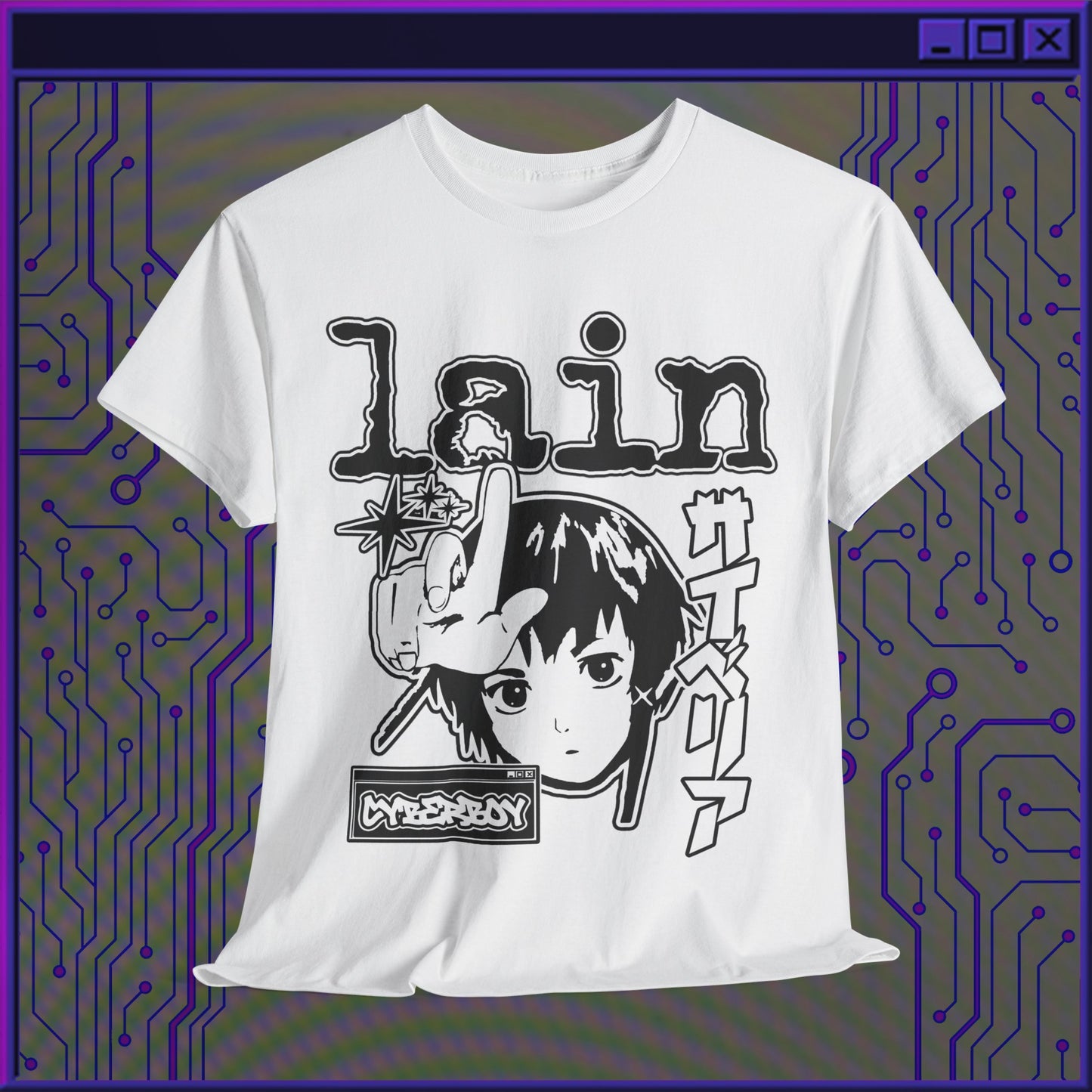 LAIN X CYBERBOY - Y2K SHIRT